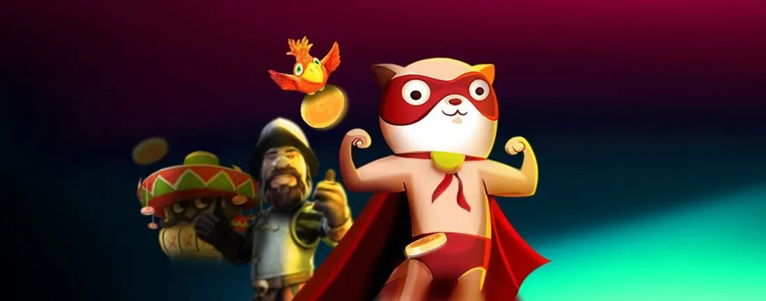 SuperCat Casino – baner kasyna online z kotem w pelerynie
